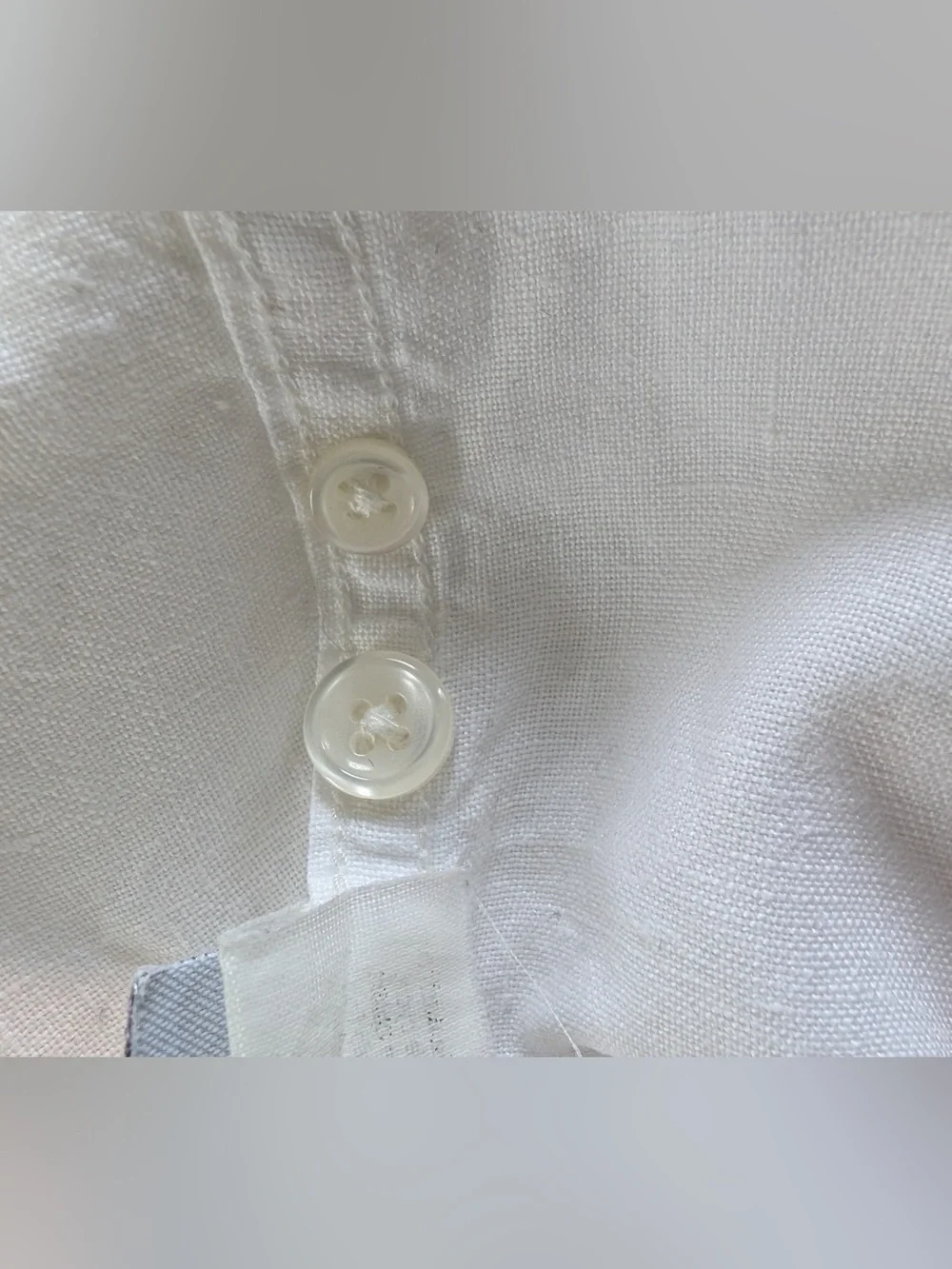 J. Crew Men’s Irish Linen by Baird McNutt Long Sleeve Button Down White Size Med
